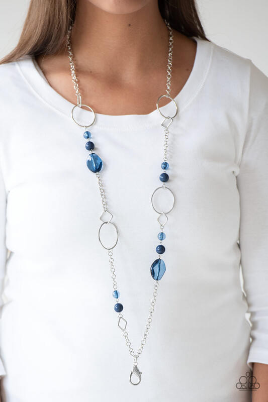 Paparazzi-Very Visionary-Blue Lanyard