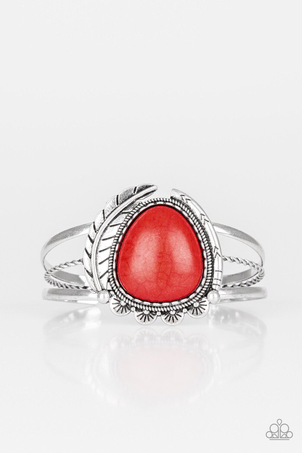Paparazzi-Nature’s Bounty-Red Cuff