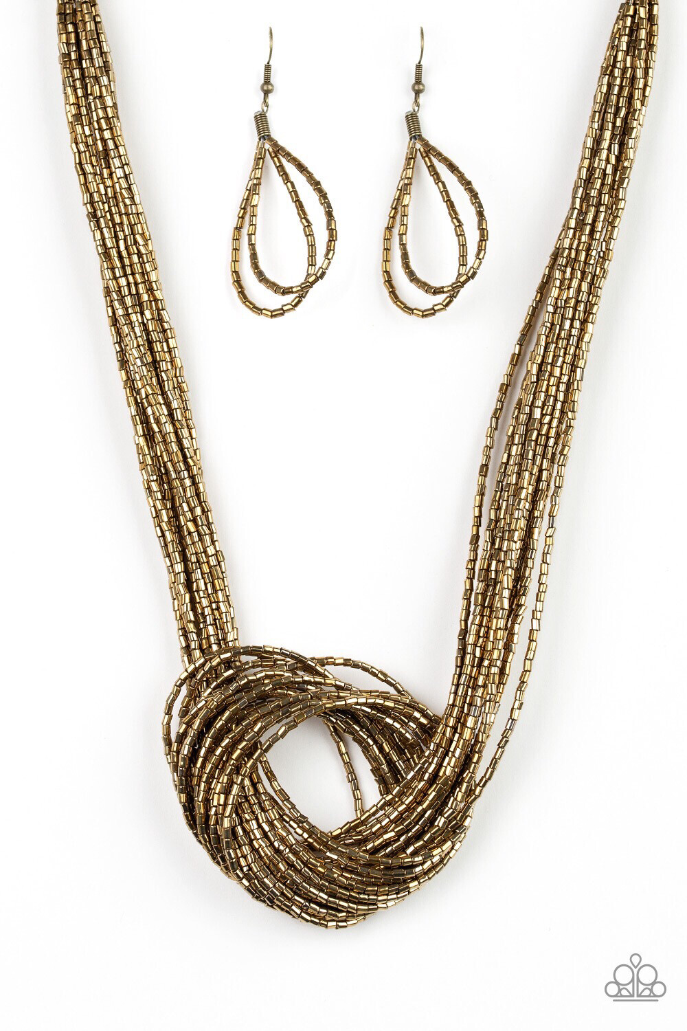 Paparazzi-Knotted Knockout-Brass