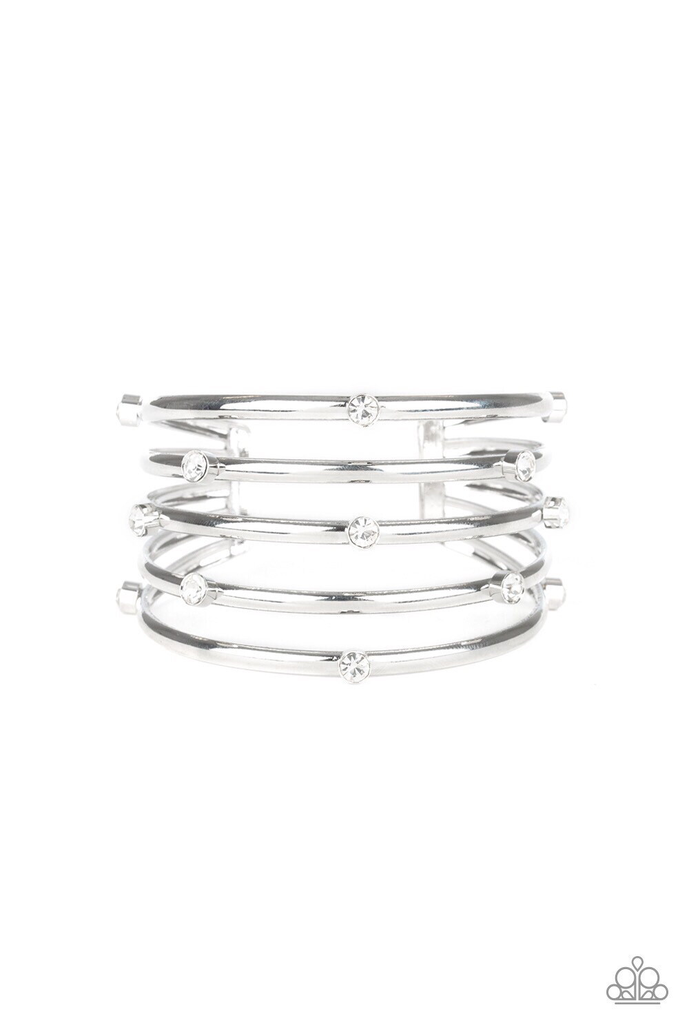 Paparazzi-Sugarlicious Sparkle-White Cuff