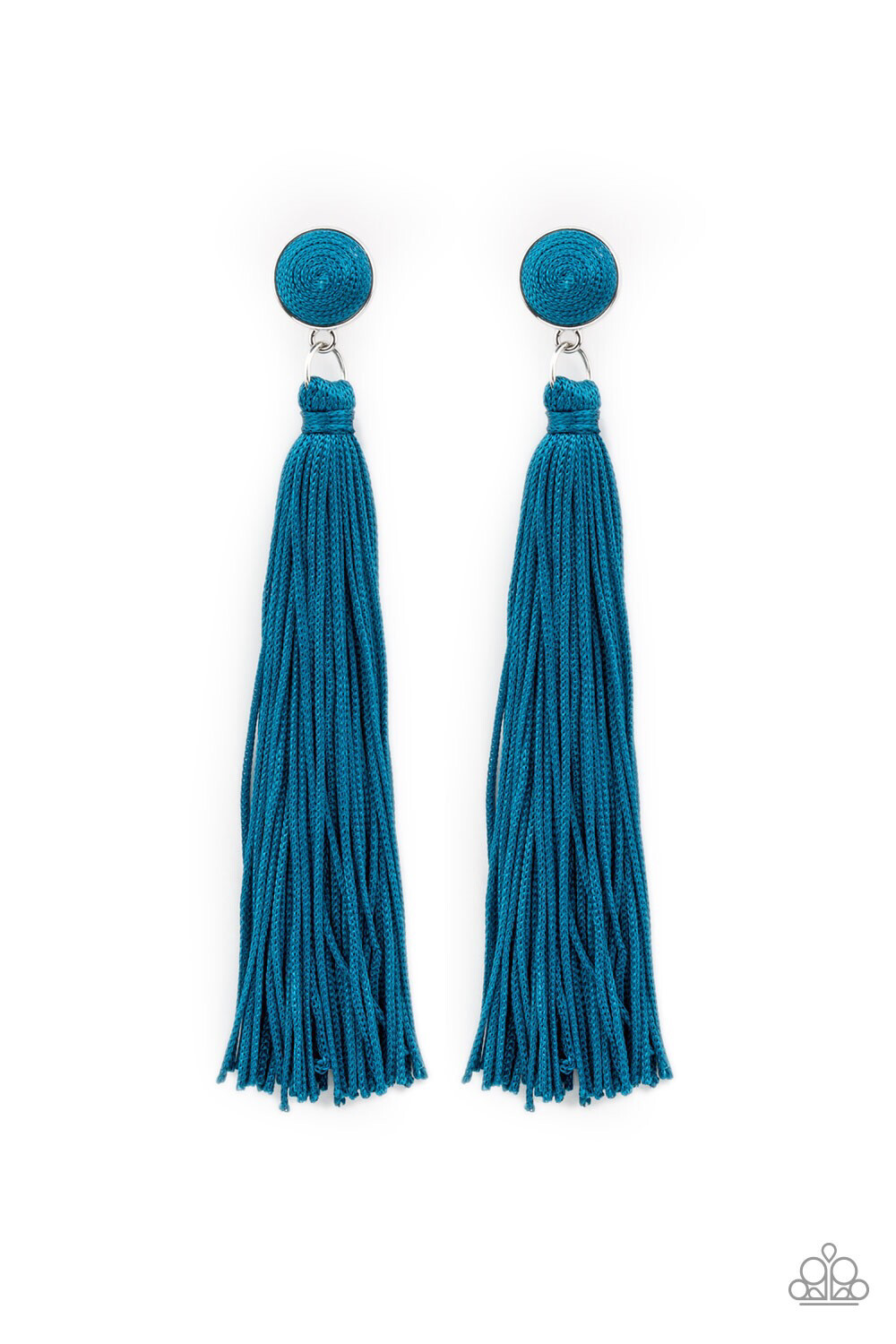 Paparazzi-Tightrope Tassel-Blue Post