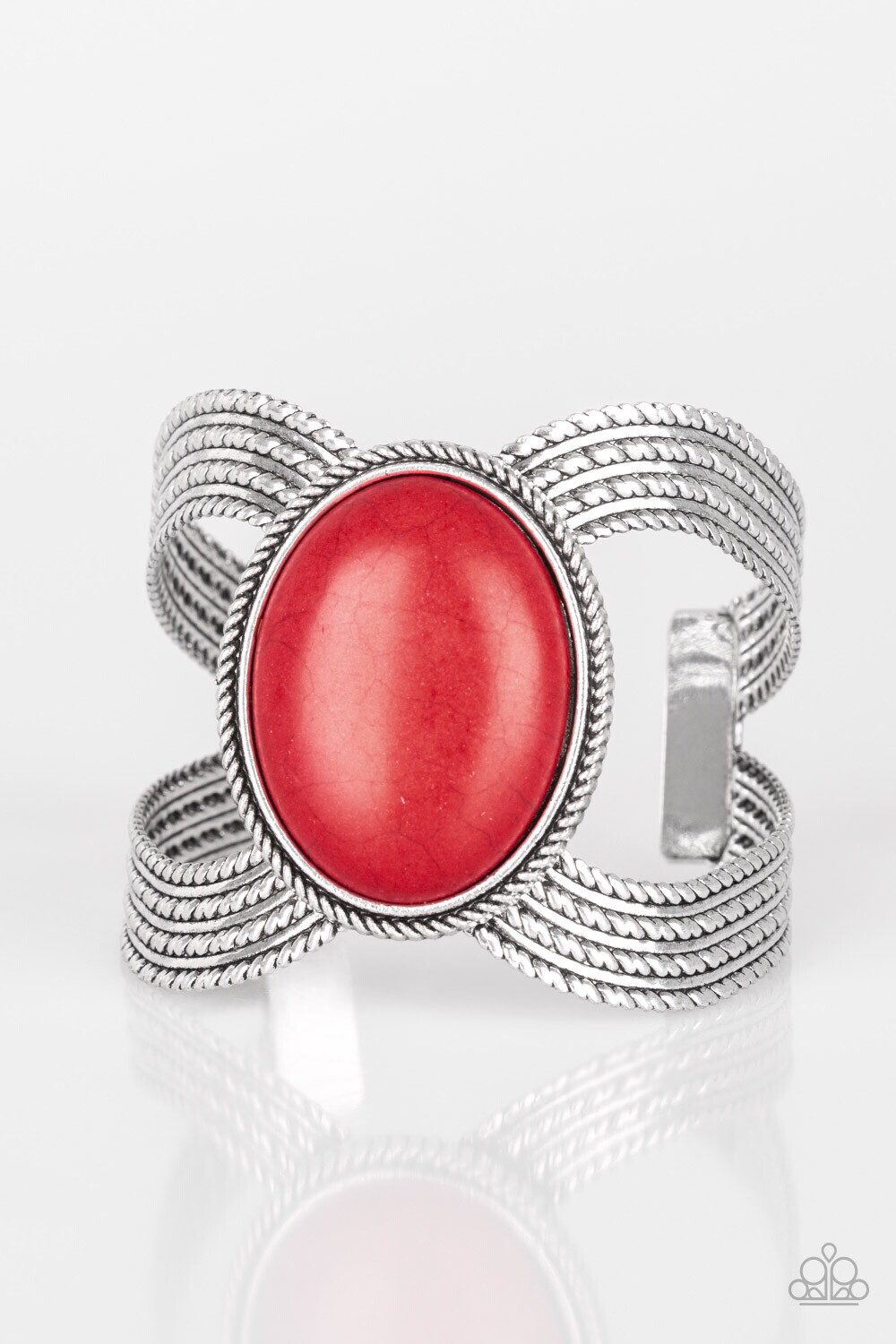 Paparazzi-Coyote Couture - Red Cuff