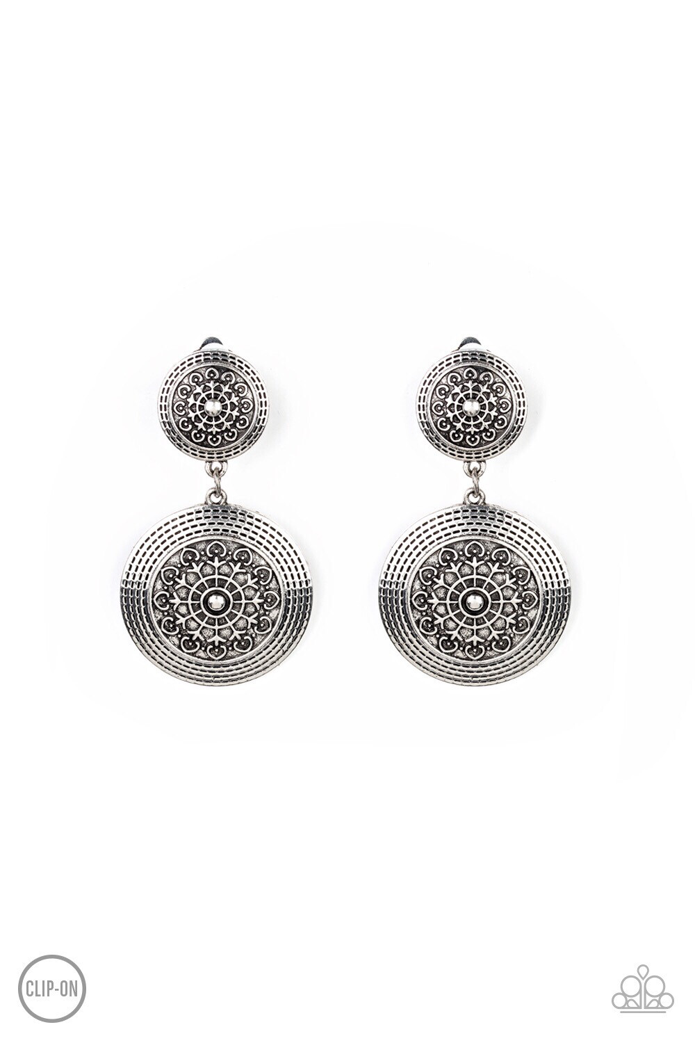 Paparazzi-Magnificent Medallions-Silver Clip