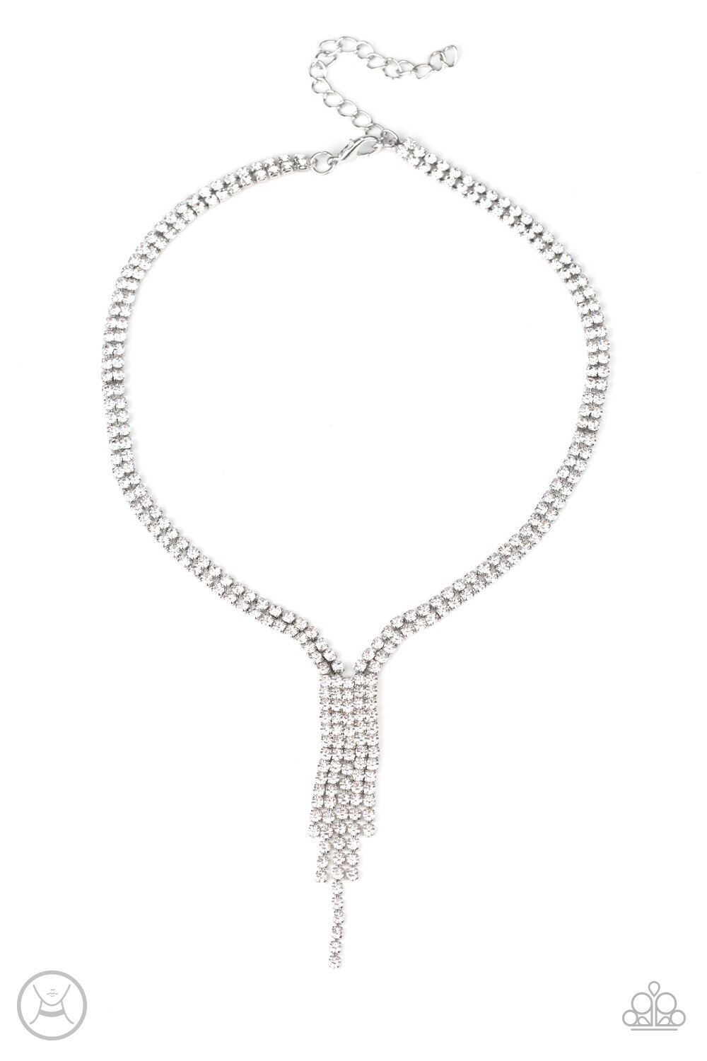 Paparazzi-Double The Diva - White Choker