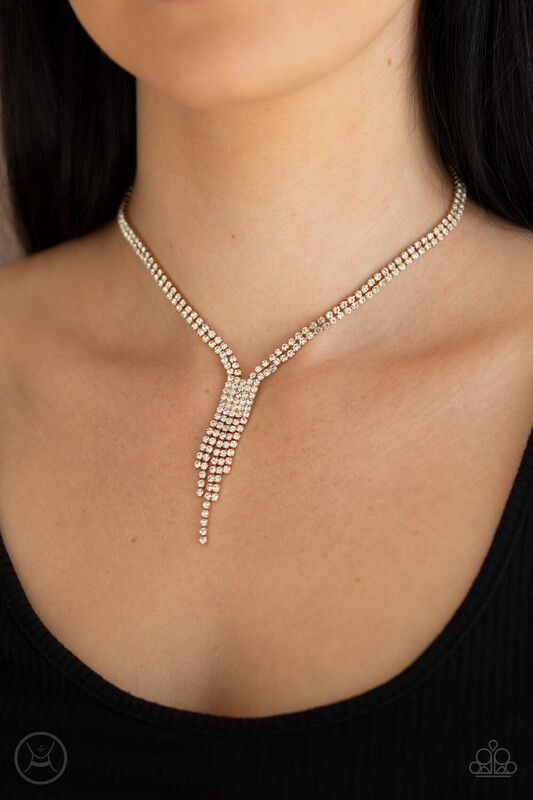 Paparazzi-Double The Diva-Gold Choker