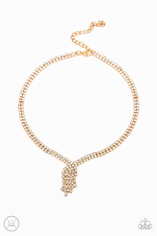 Paparazzi-Ante Up-Gold Choker