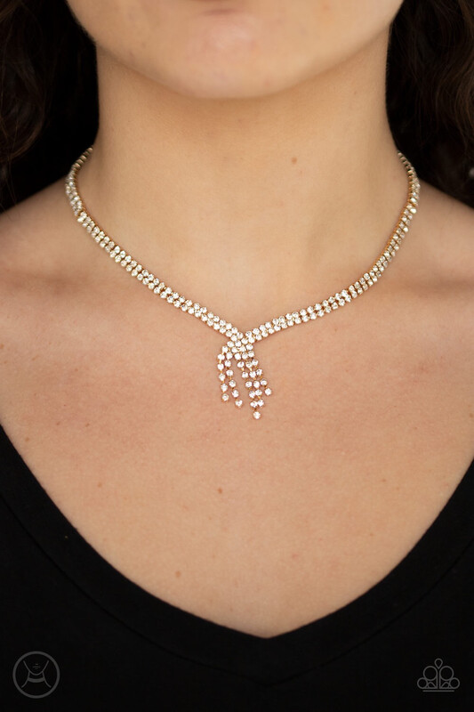Paparazzi-Ante Up-Gold Choker