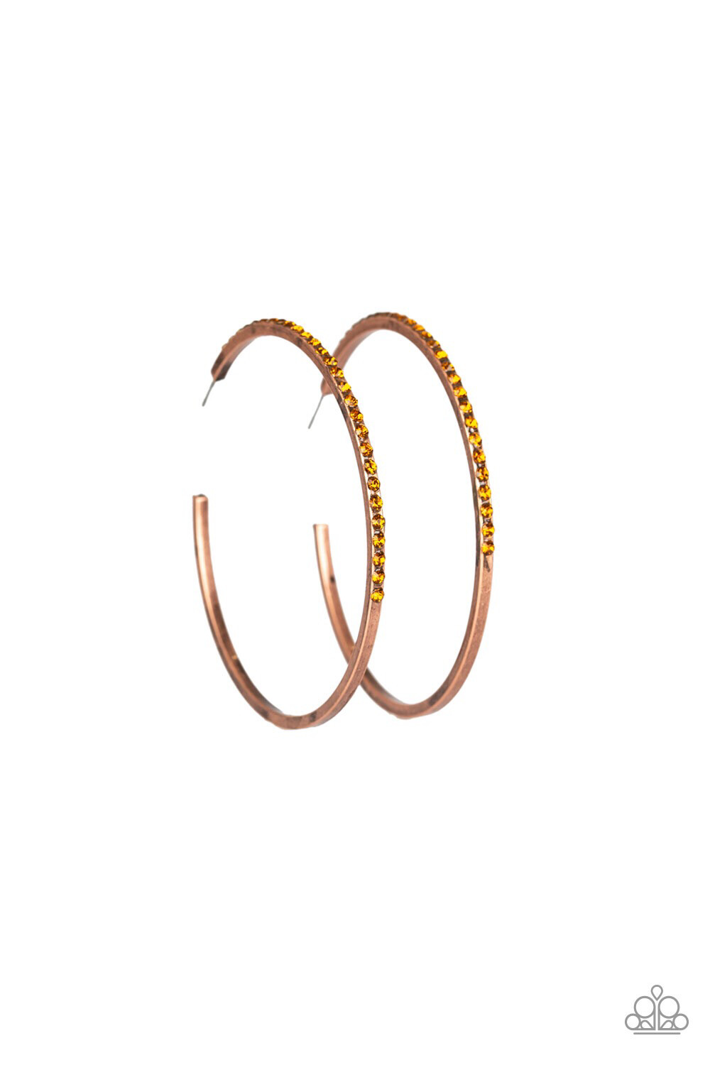 Paparazzi-Trending Twinkle-Copper Hoop