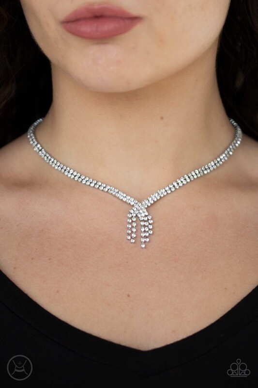 Paparazzi-Ante Up-White Choker