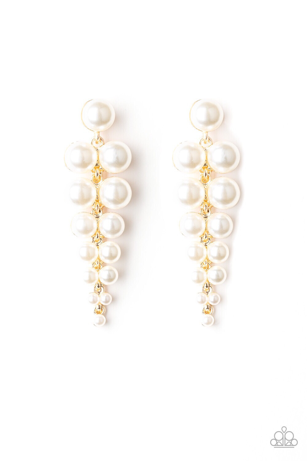 Paparazzi-Totally Tribeca-Gold Pearl Post