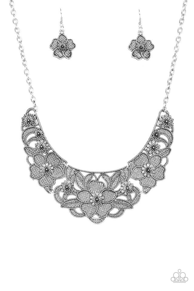 Paparazzi-Petunia Paradise-Silver
