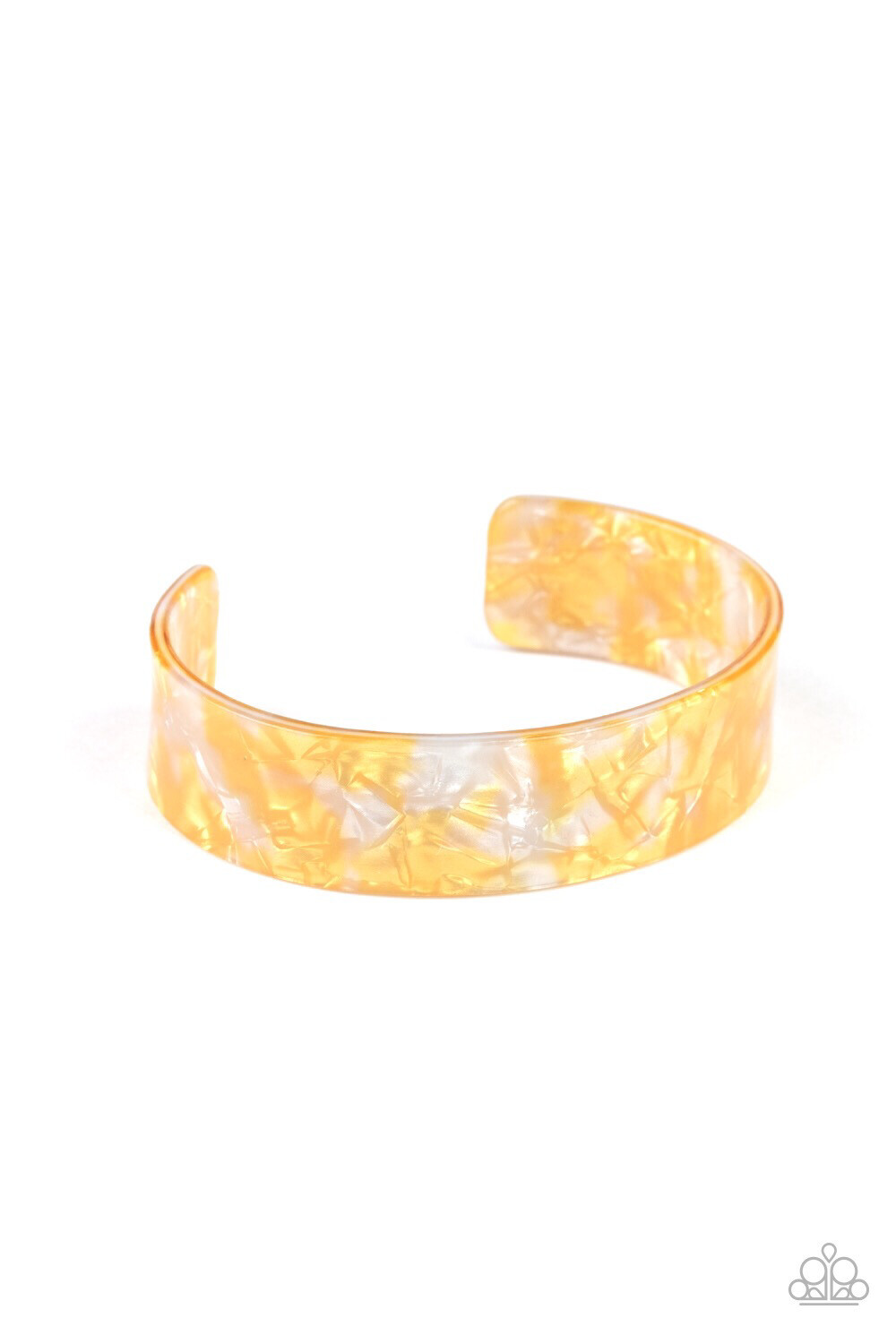 Paparazzi-Glaze Daze-Yellow Cuff