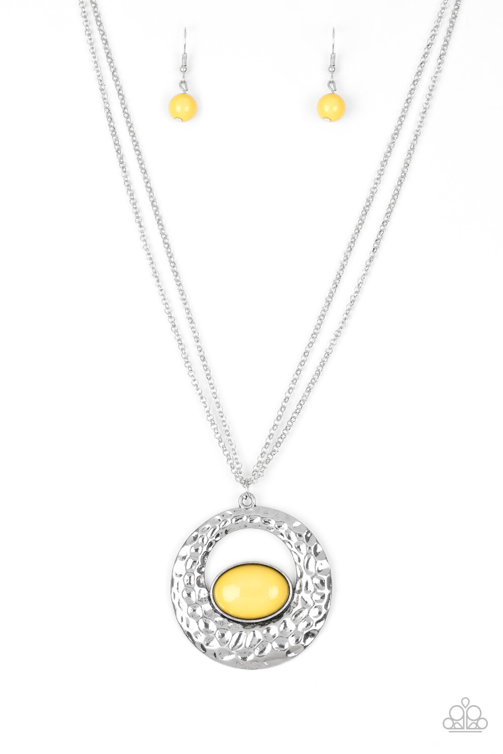 Paparazzi-Viva Vivacious-Yellow Necklace 