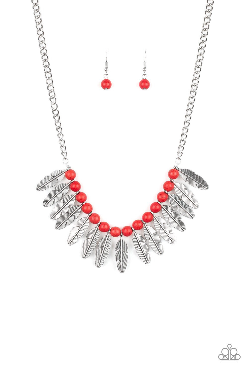 Paparazzi-Desert Plumes-Red
