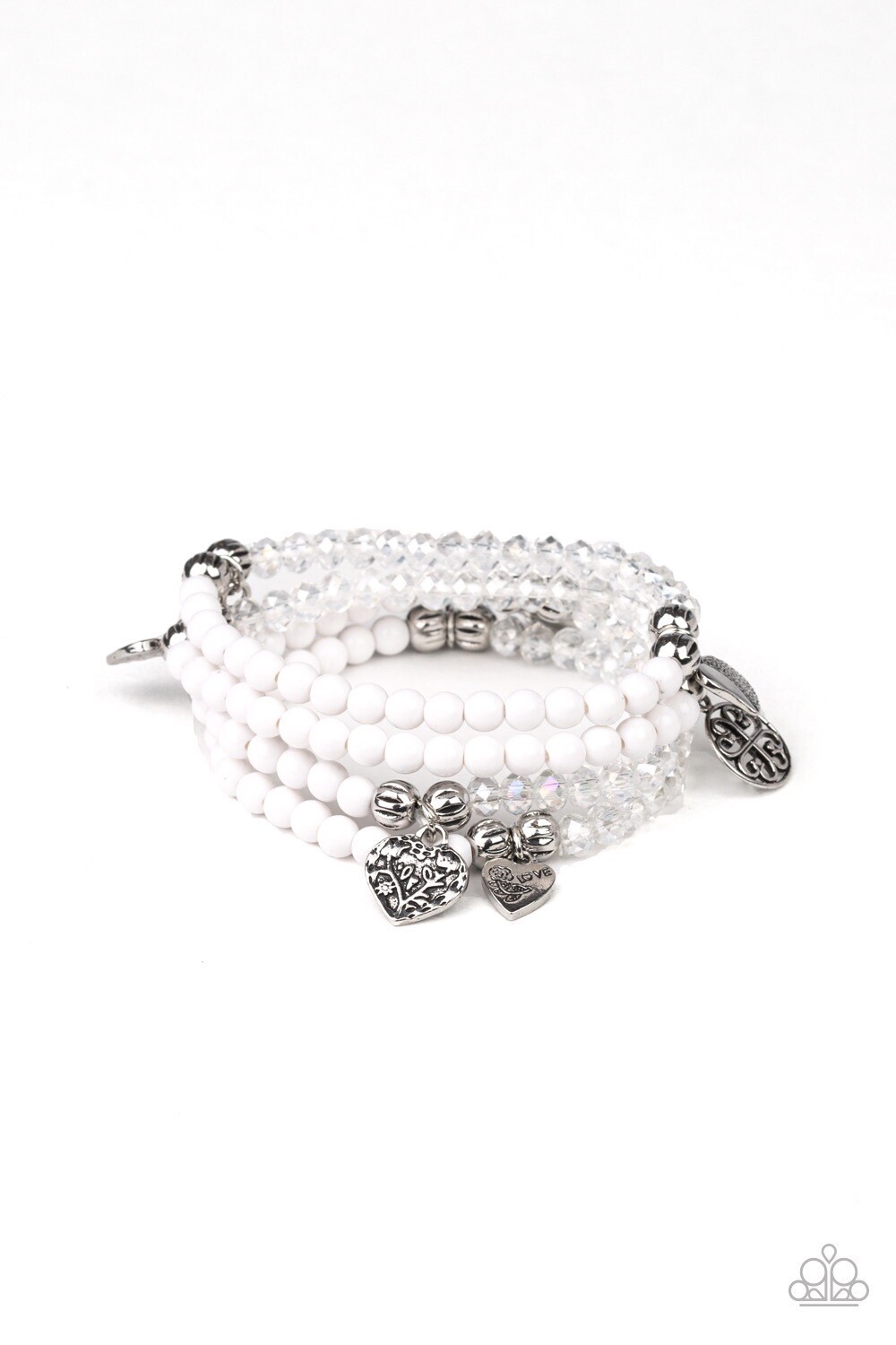 Paparazzi-Colorfully Cupid-White
