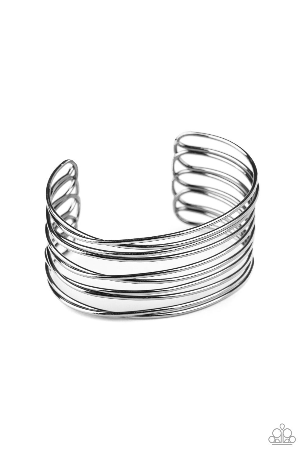 Paparazzi-Haute Wired-Black (Gunmetal) Cuff