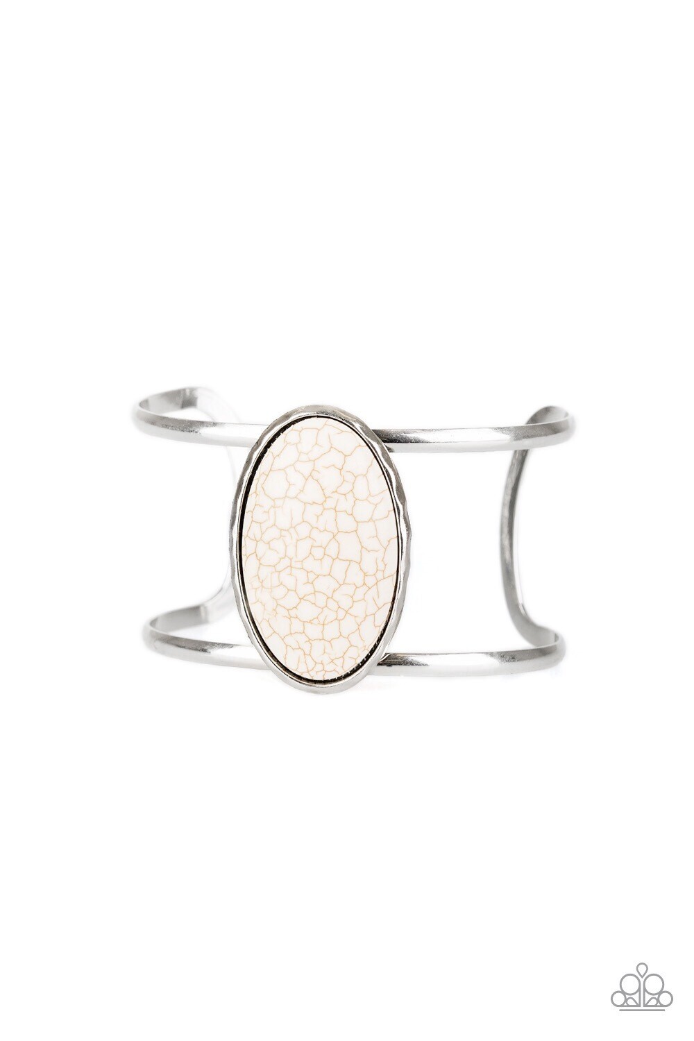 Paparazzi-Desert Empress-White Cuff