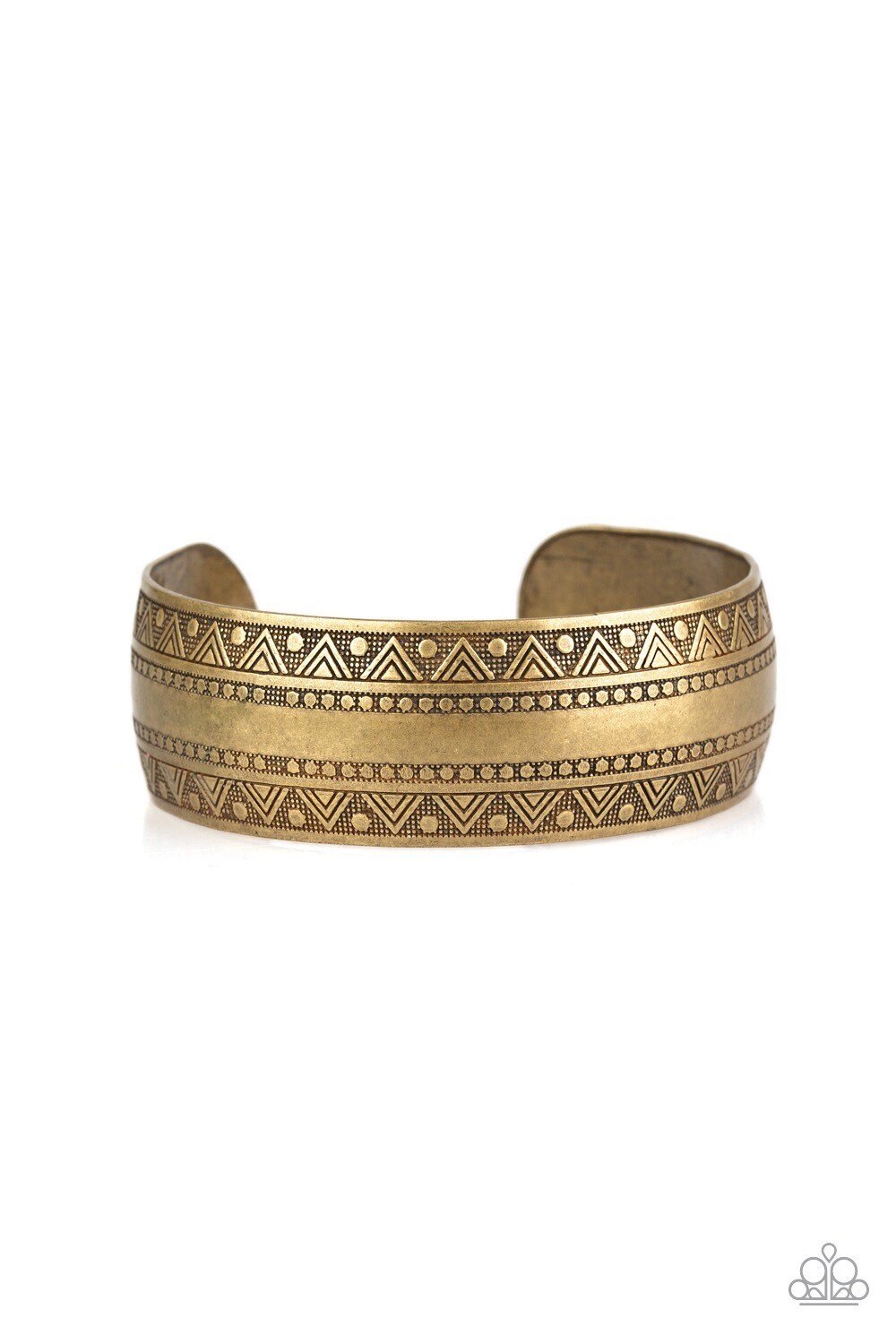 Paparazzi-Desert Peaks-Brass Cuff