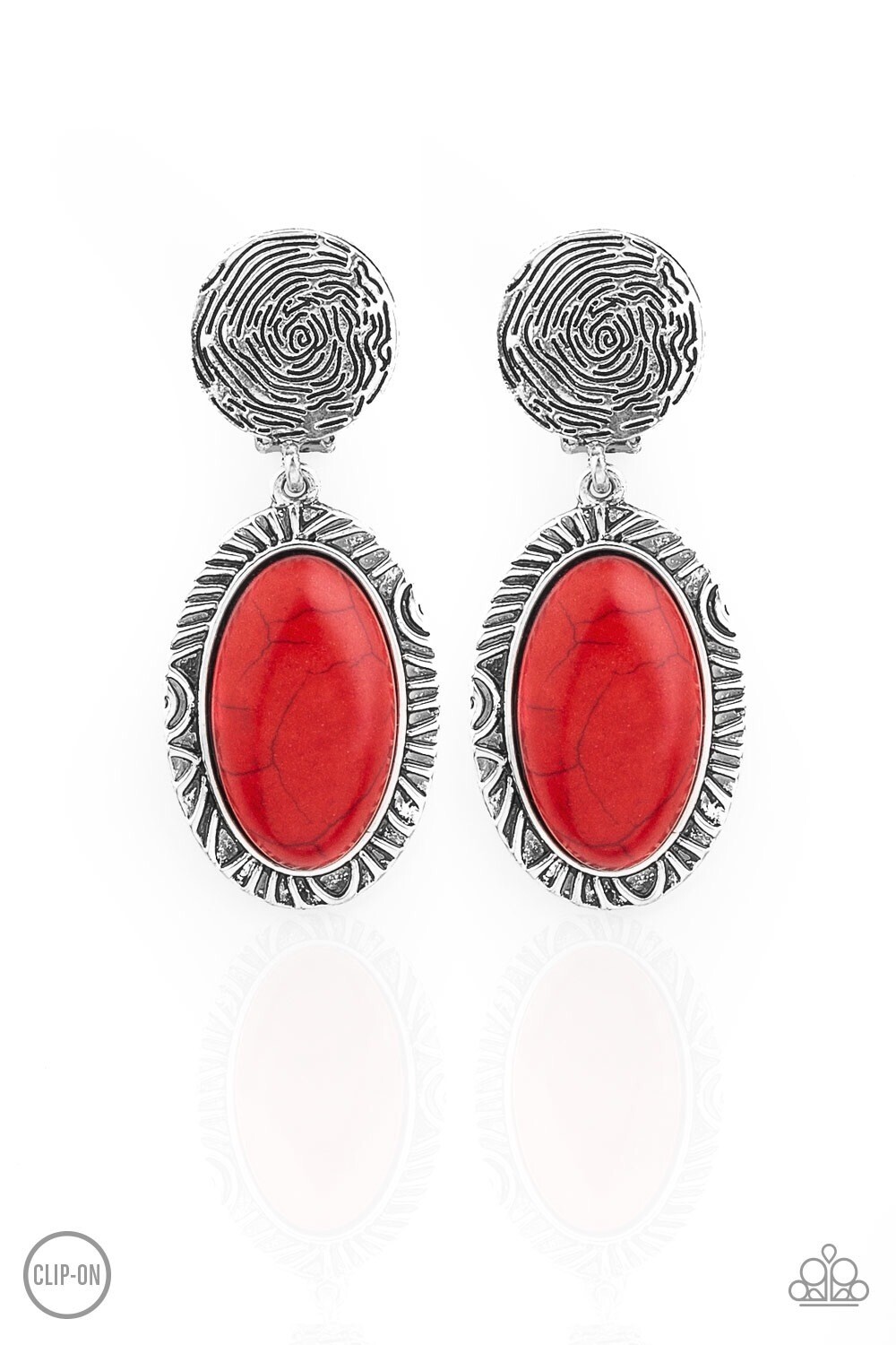 Paparazzi-Southern Impressions-Red Clip On