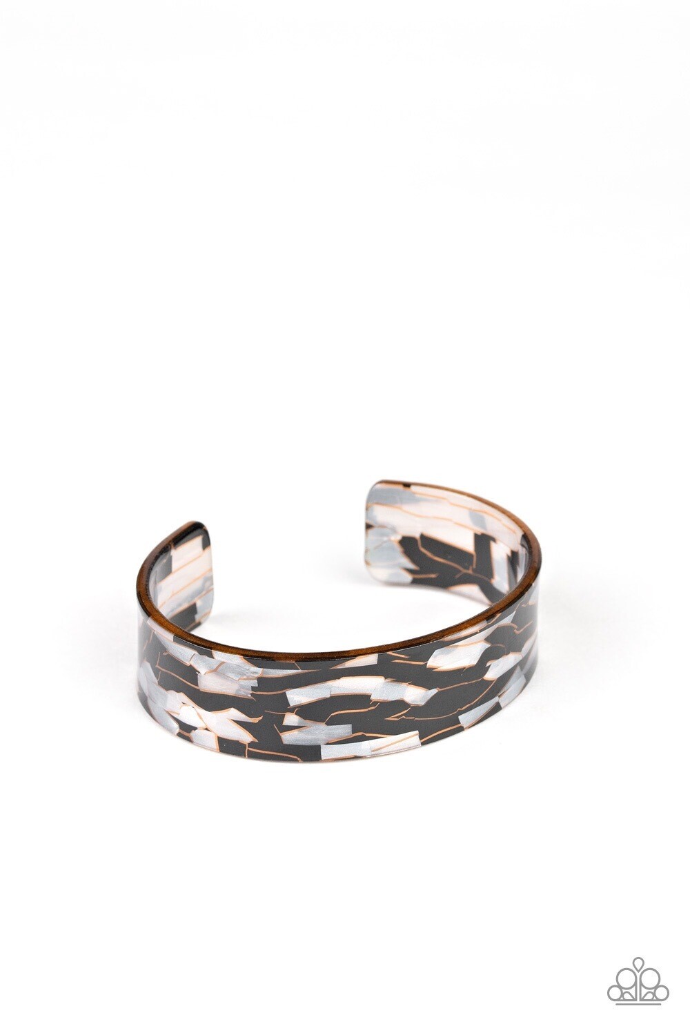 Paparazzi-Glaze Daze-Black Cuff