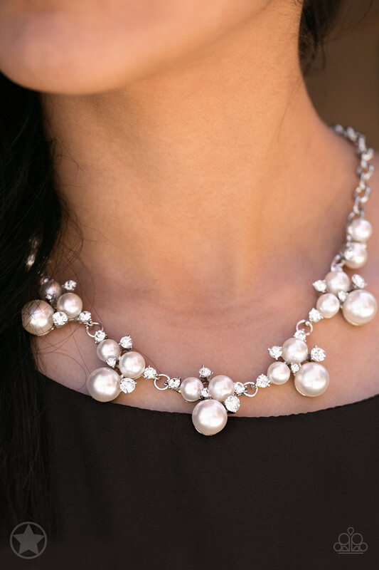 Paparazzi-Toast to Perfection-White-Silver Pearls