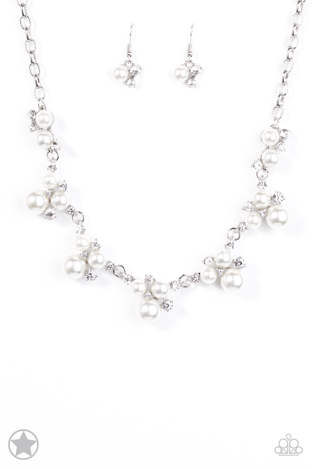 Paparazzi-Toast to Perfection-White-Silver Pearls