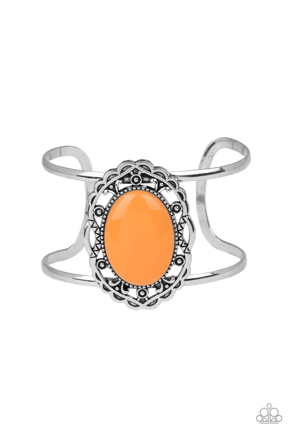 Paparazzi-Vibrantly Vibrant-Orange Cuff