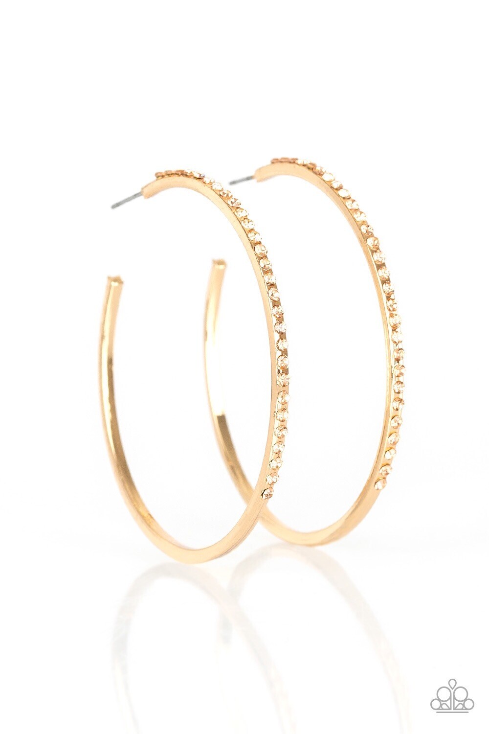 Paparazzi-Trending Twinkle-Gold Hoop