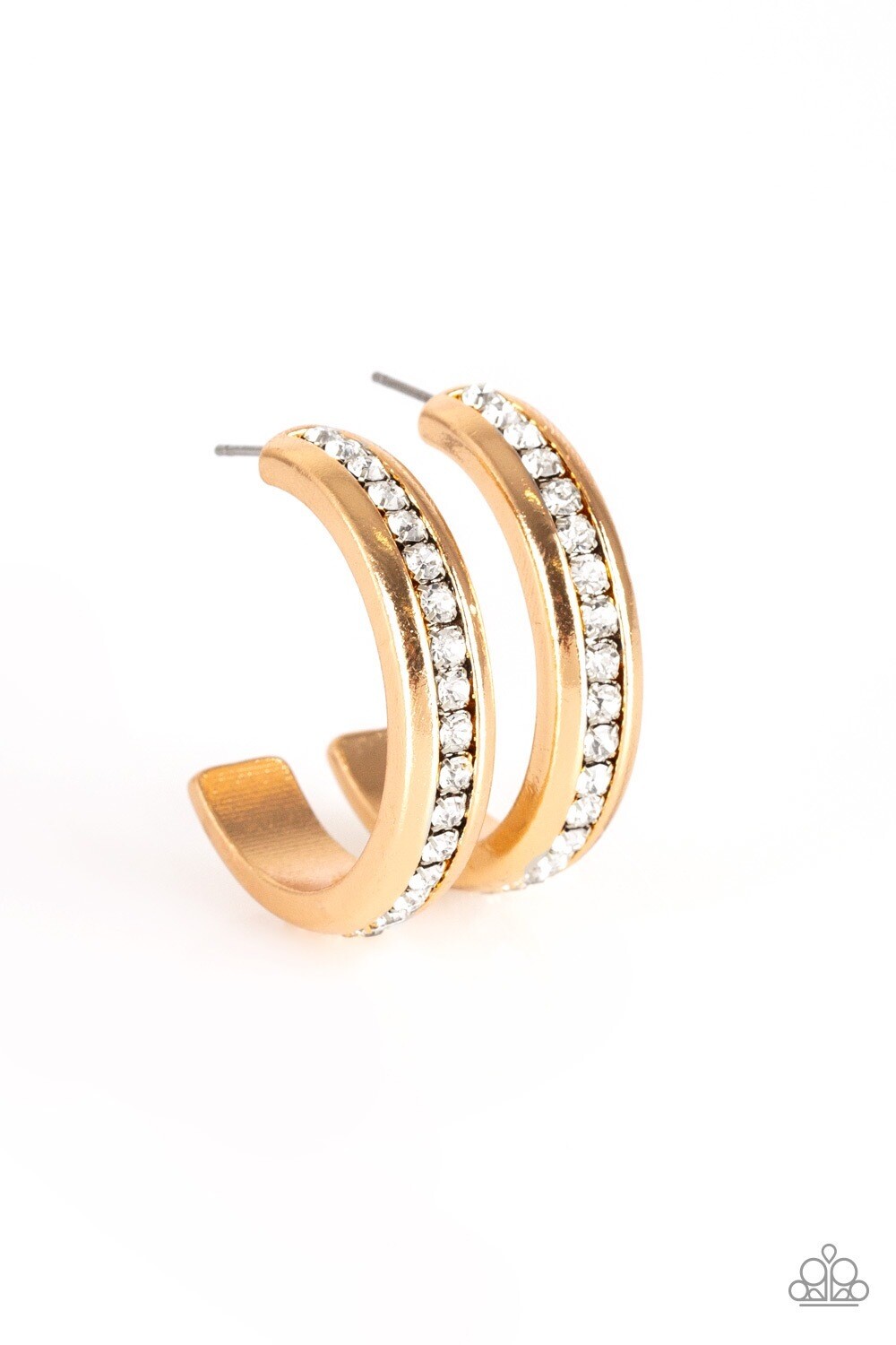 Paparazzi-5th Avenue Fashionista-Gold Hoop