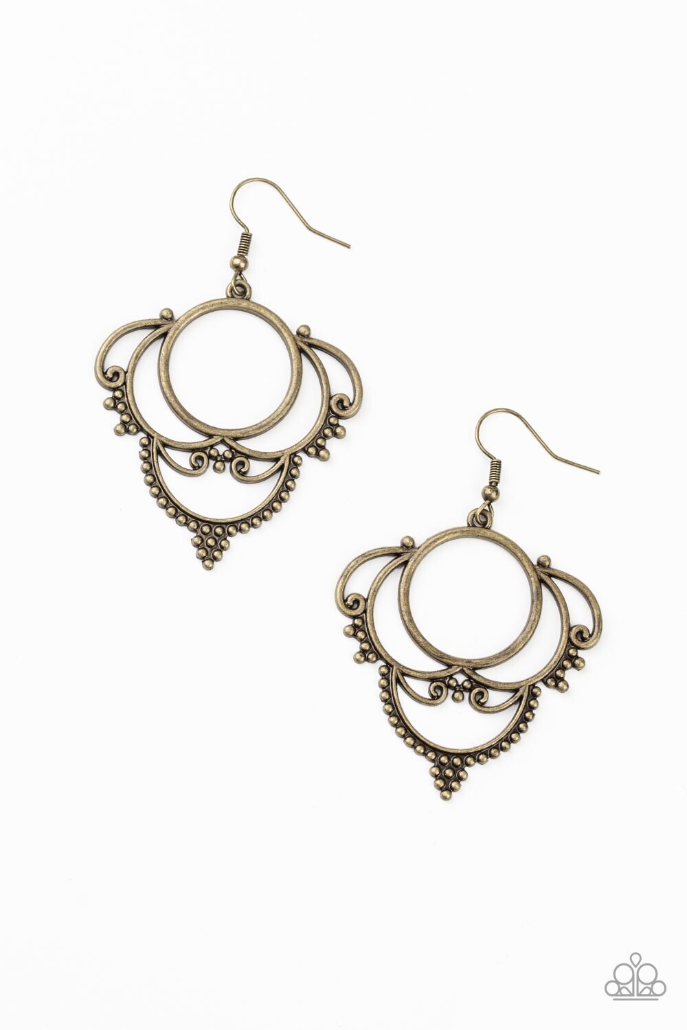 Paparazzi-Metallic Macrame-Brass