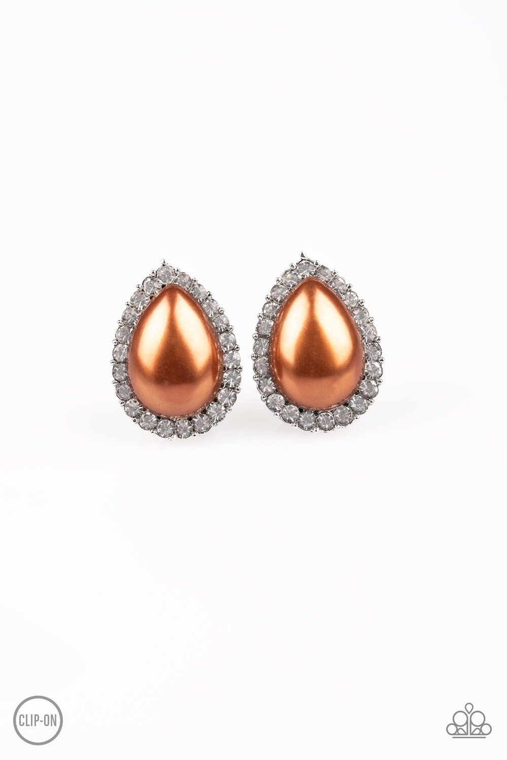 Paparazzi-Old Hollywood Opulence-Brown Clip On