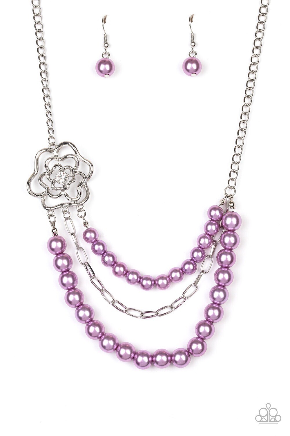 Paparazzi-Fabulously Floral-Purple Pearls