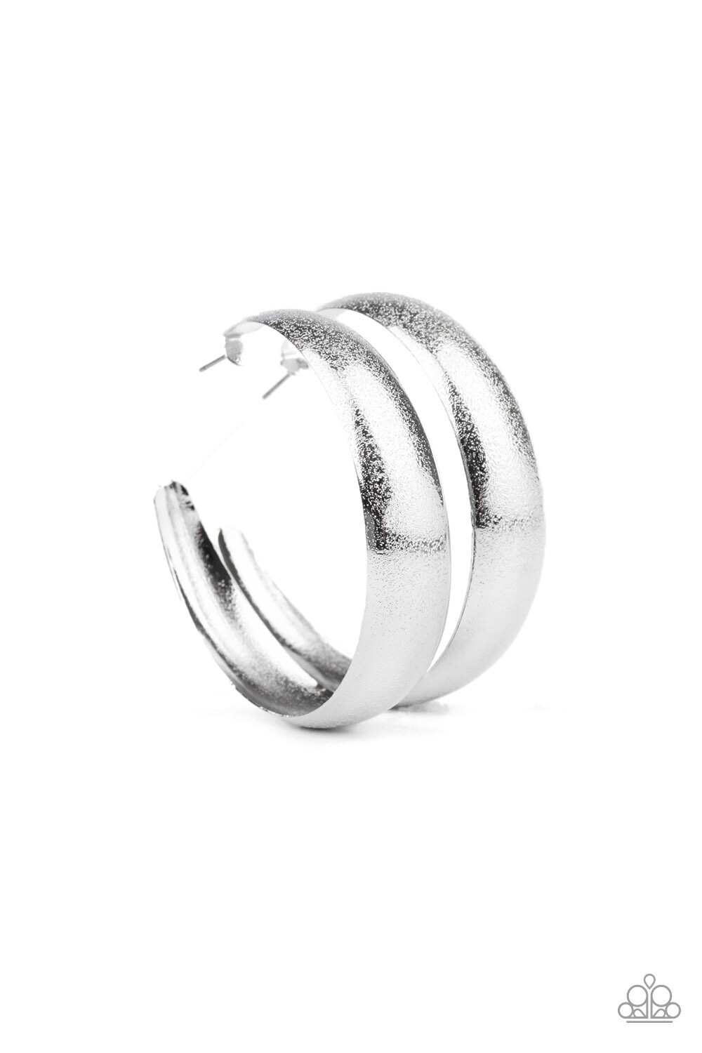 Paparazzi-HOOPS I Did It Again- Silver