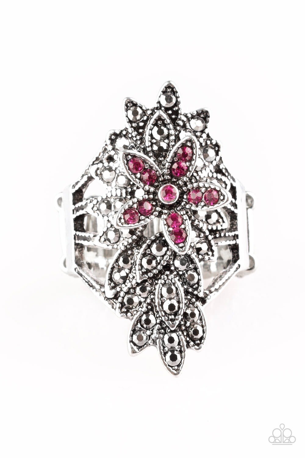 Paparazzi-Formal Floral-Pink