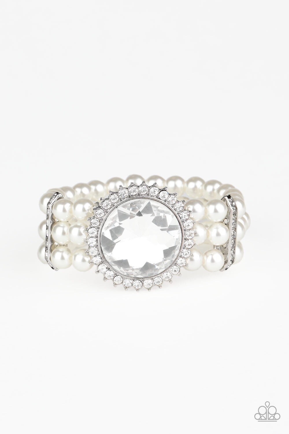 Paparazzi-Speechless Sparkle-White Pearl