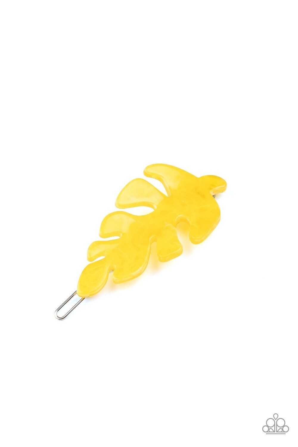 Paparazzi-Leaf Your Mark-Yellow Hair Clip