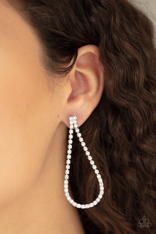 Paparazzi-Diamond Drops - White