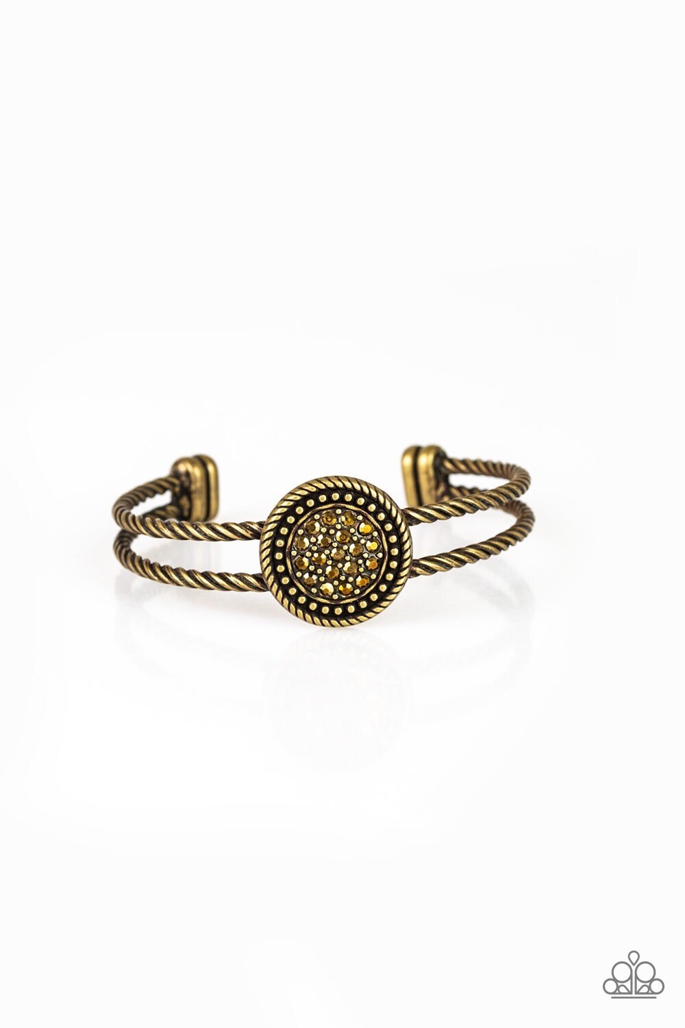 Paparazzi-Definitely Dazzling - Brass Cuff