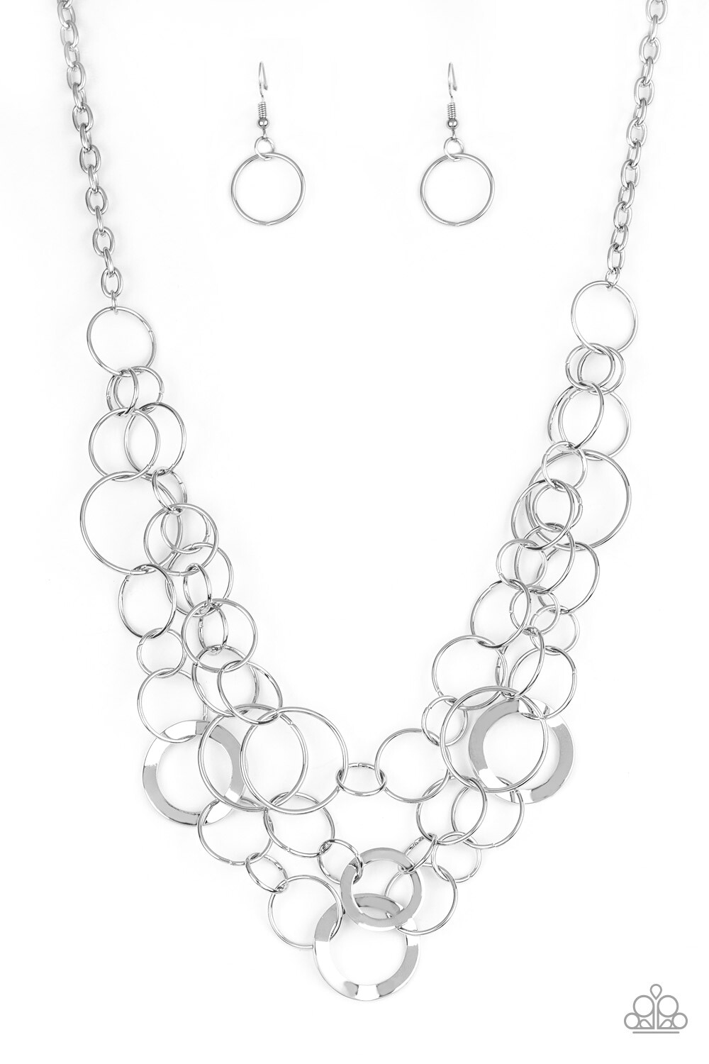 Paparazzi-Main Street Mechanics-Silver Necklace 