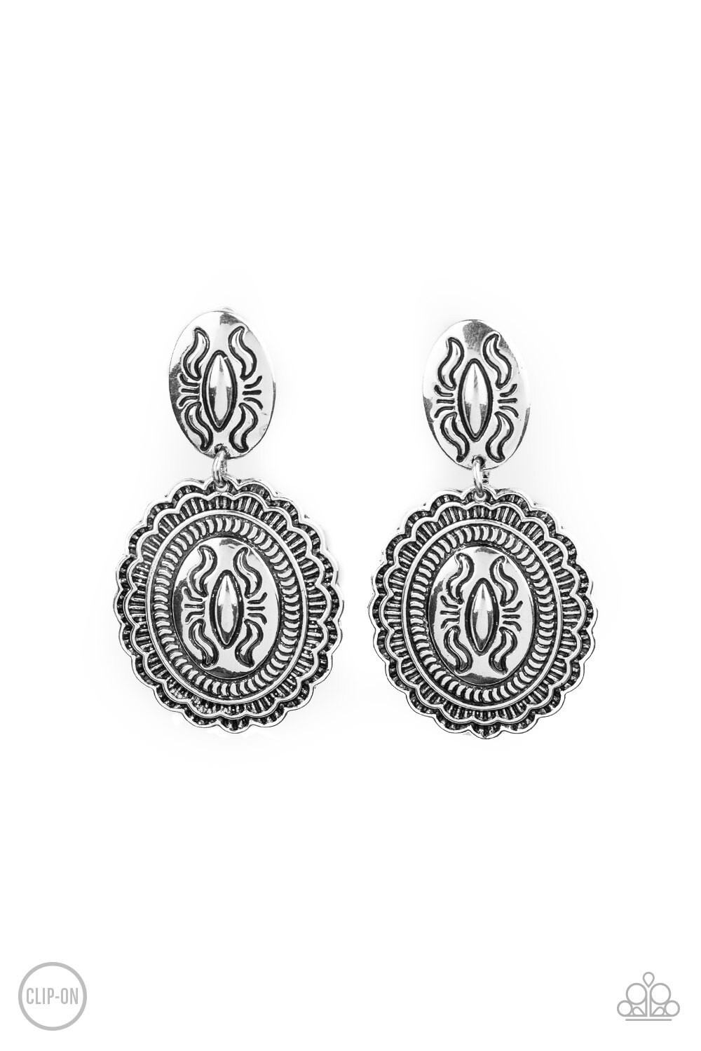Paparazzi-Ageless Artifact-Silver Clip On