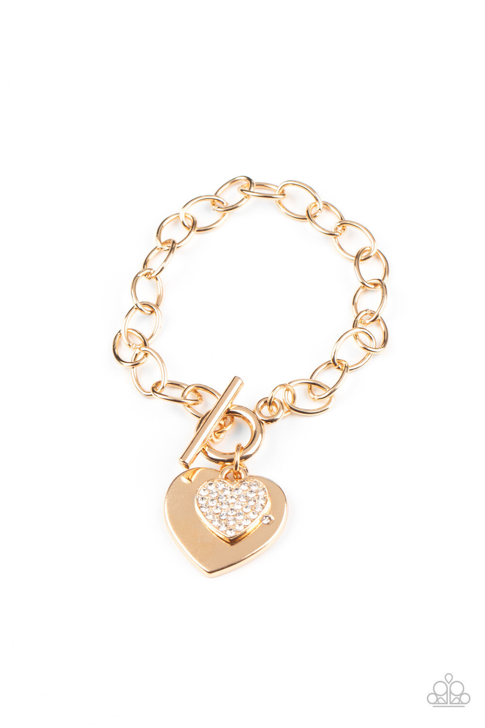 Paparazzi-Heartbeat Bedazzle - Gold