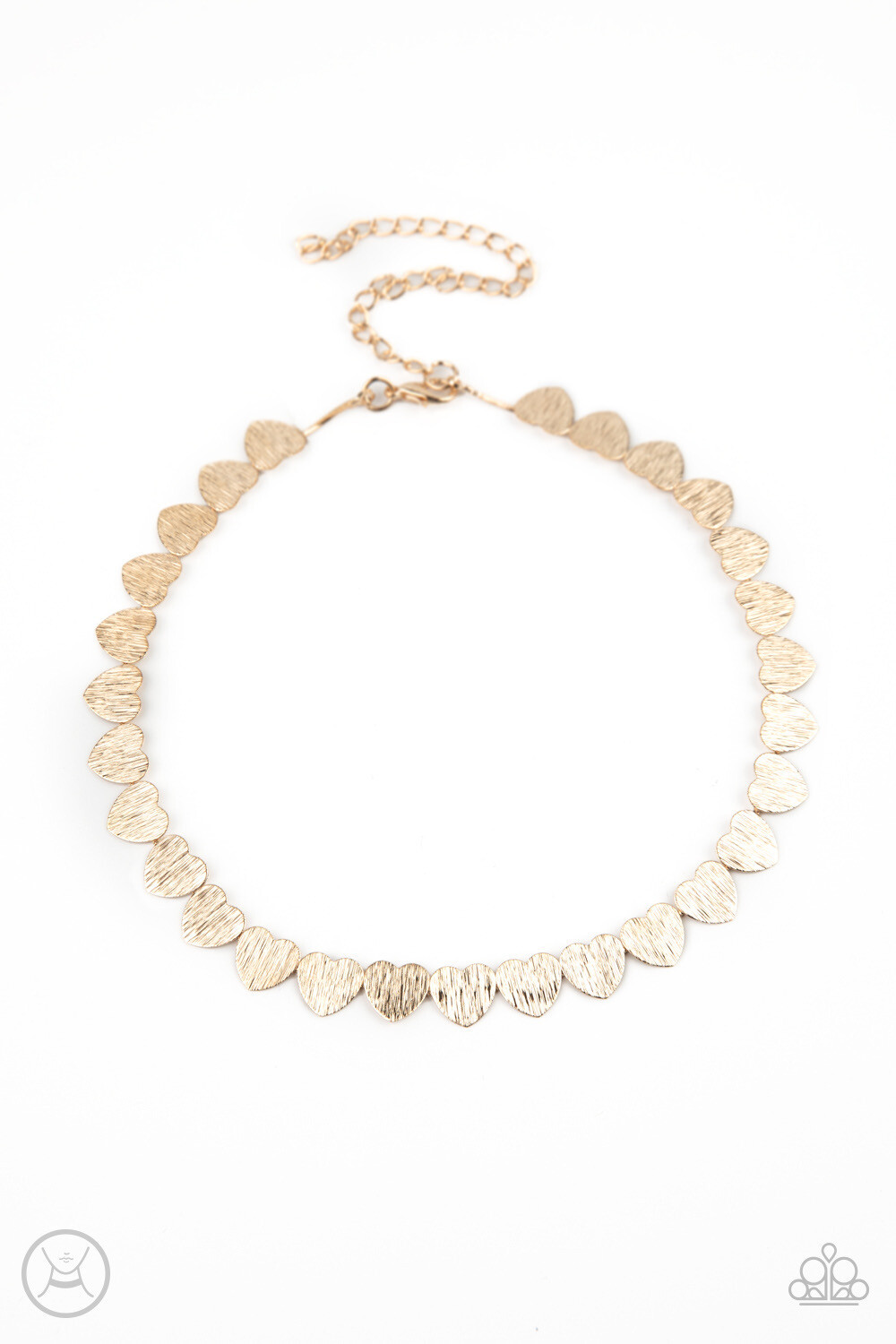 Paparazzi-Playing HEART To Get - Gold Choker