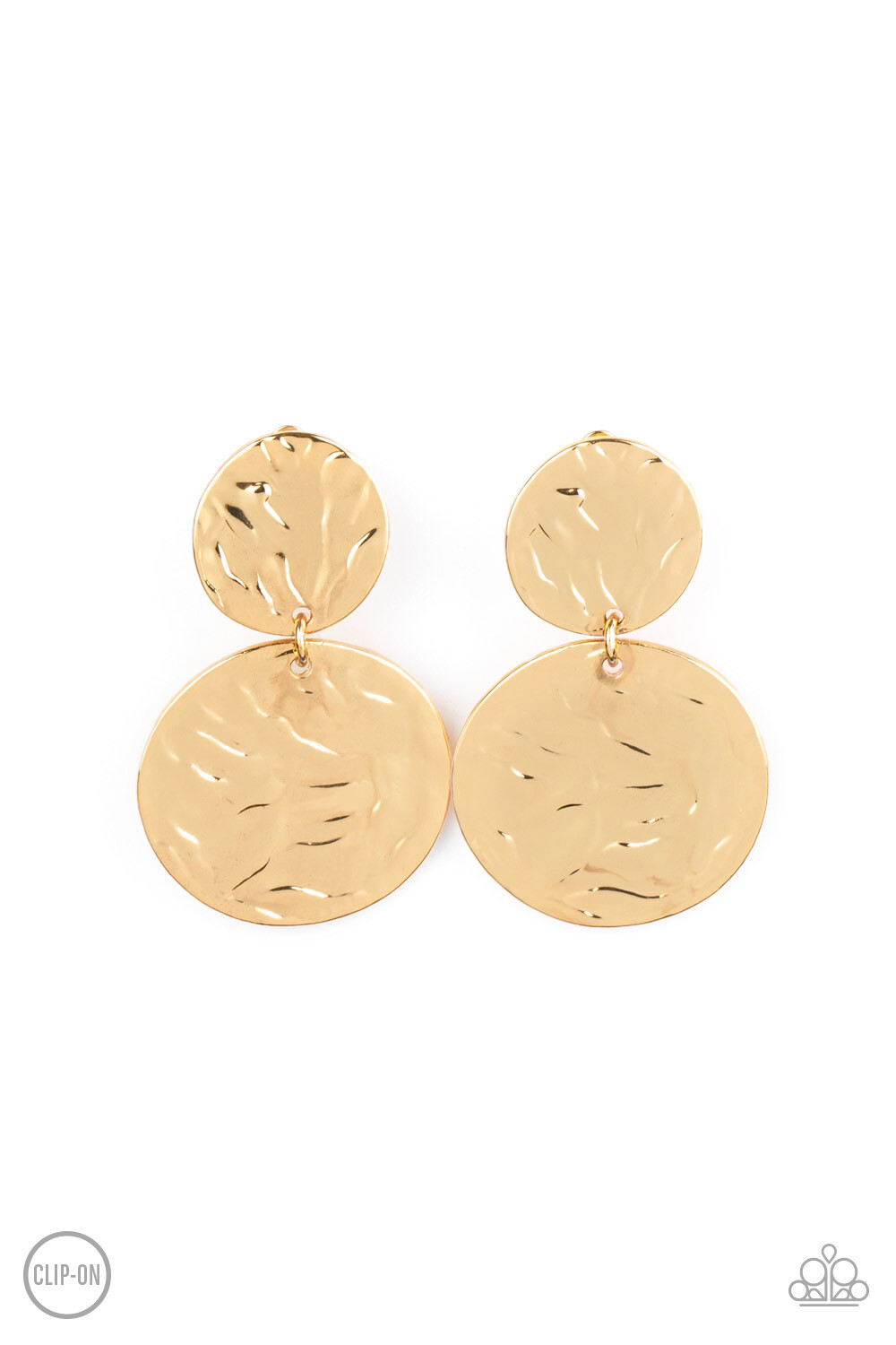 Paparazzi-Relic Ripple - Gold Clip On