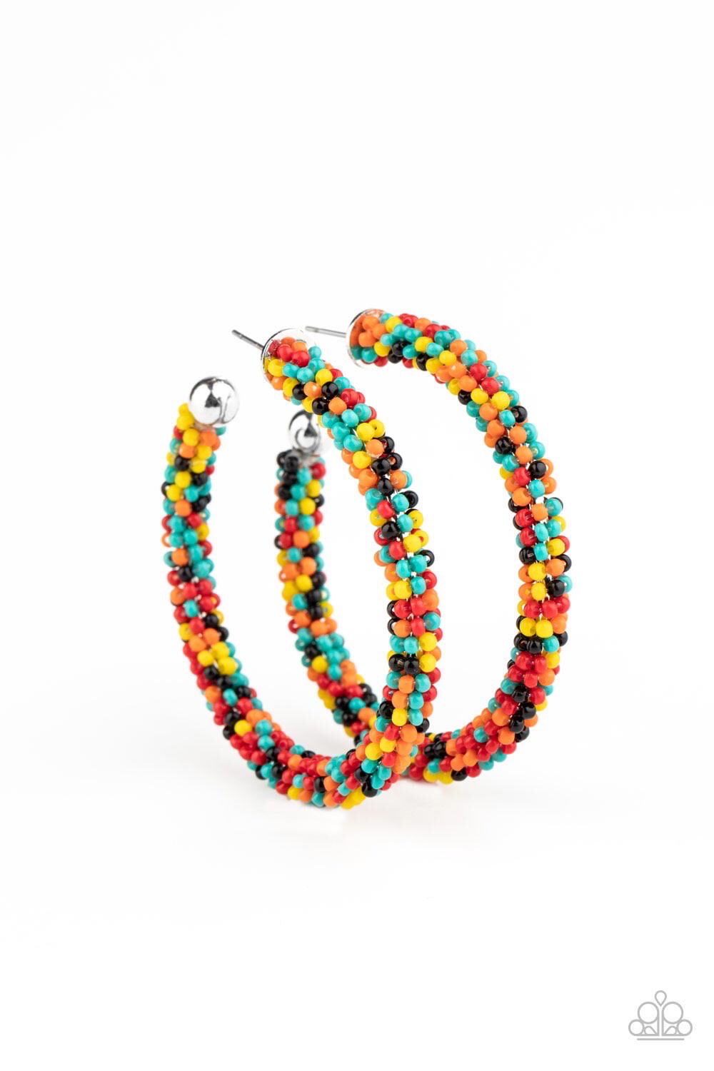 Paparazzi-BEAD My Lips! - Multi Hoop