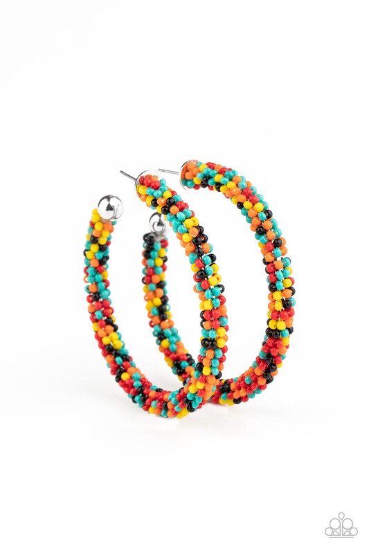 Paparazzi-BEAD My Lips! - Multi Hoop