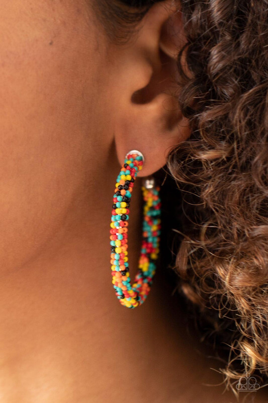 Paparazzi-BEAD My Lips! - Multi Hoop