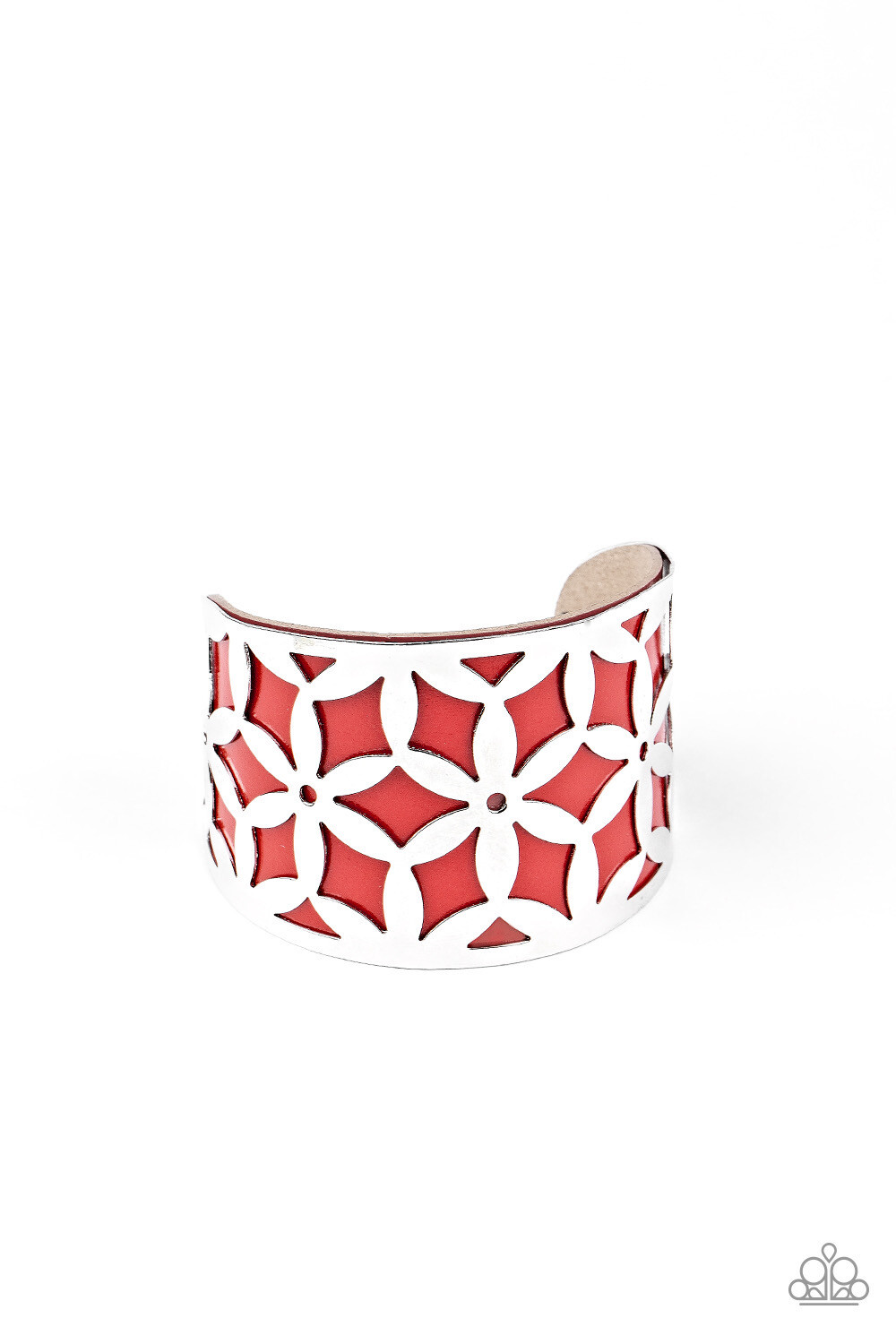 Paparazzi-Garden Fiesta-Red Cuff
