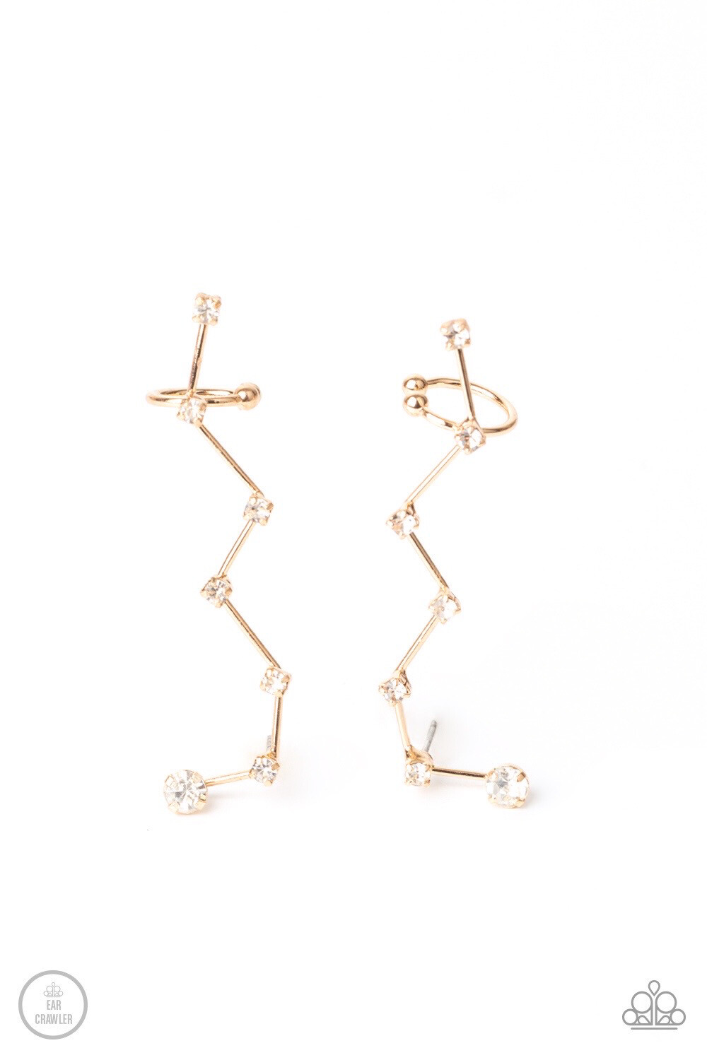 Paparazzi-CONSTELLATION Prize - Gold Ear Crawlers