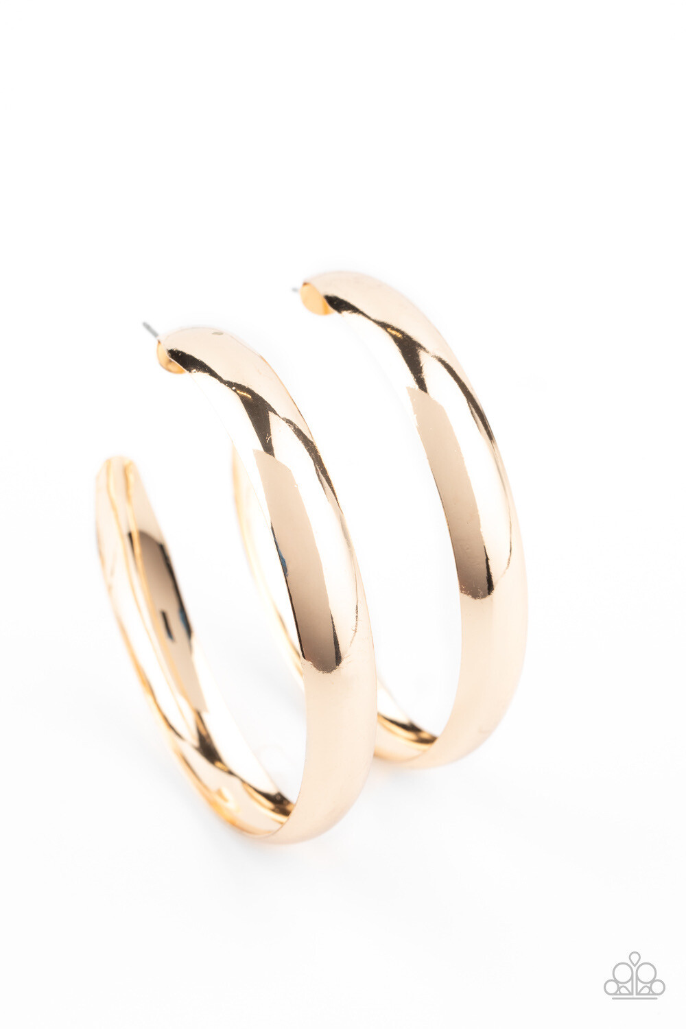 Paparazzi-Bevel In It-Gold Hoop