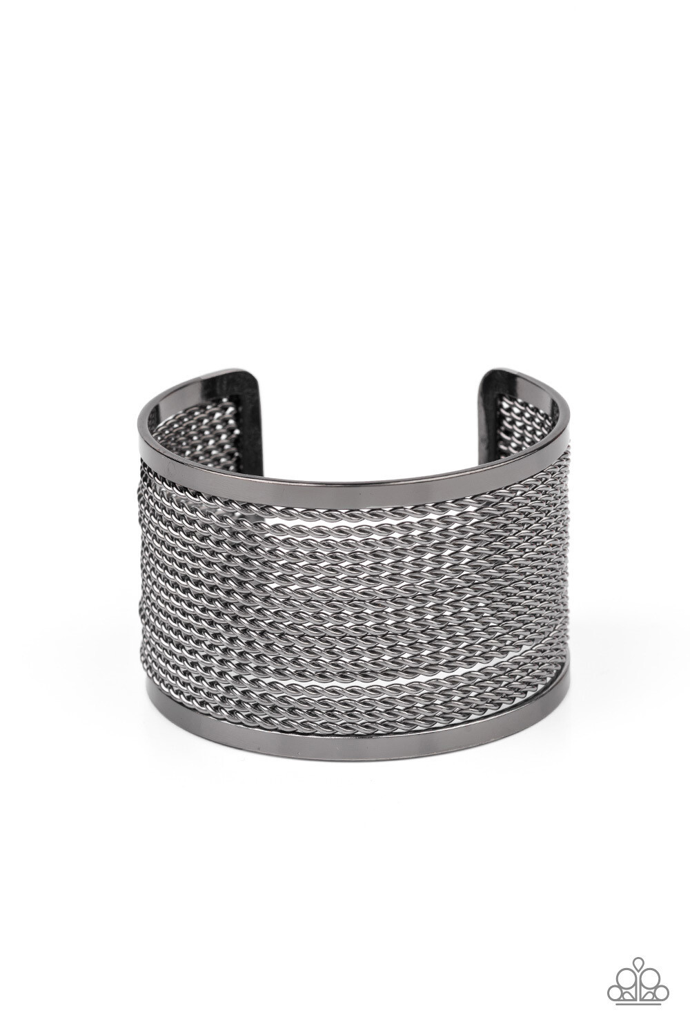 Paparazzi-Stacked Sensation-Black Cuff